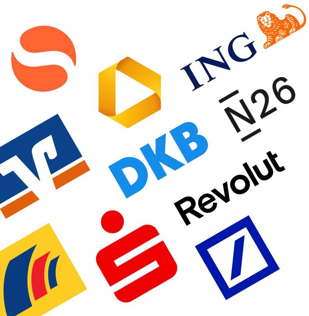 Auswahl unterstützter Banken